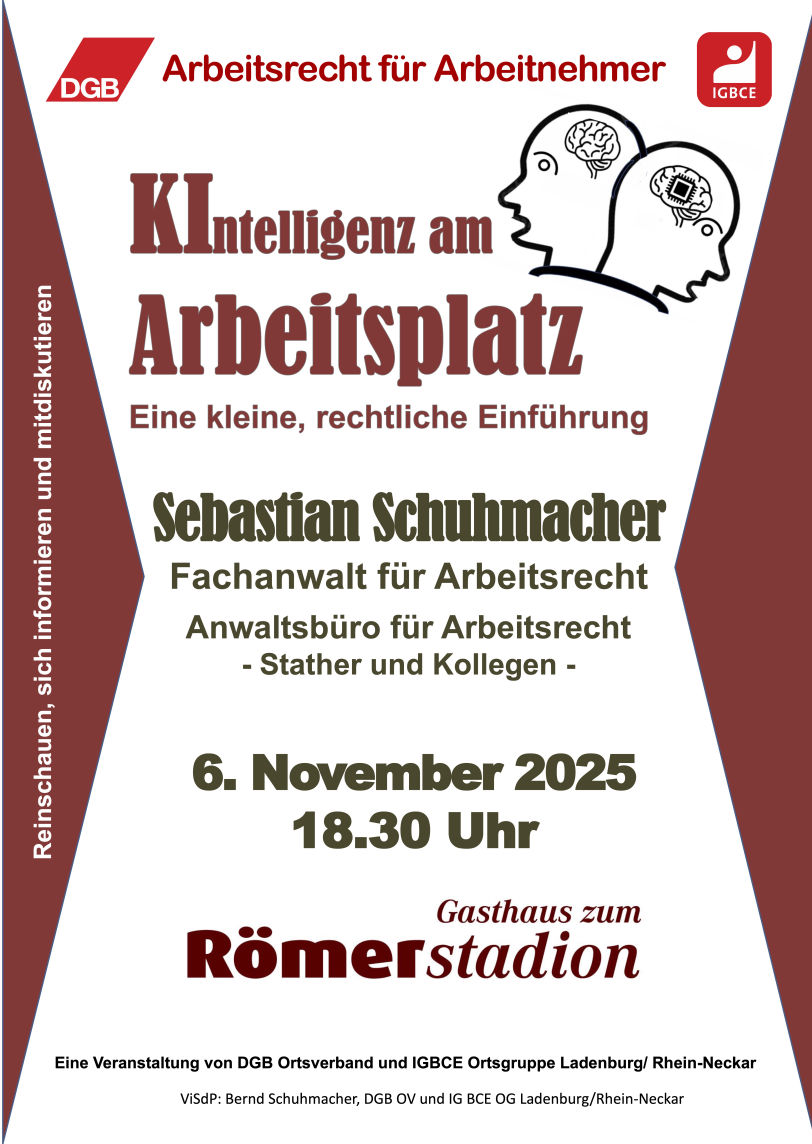 Plakat KI am Arbeitsplatz