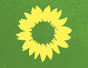 Grünen-Sonneblume-Logo