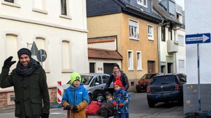 Bürger an der Neuen Anlage