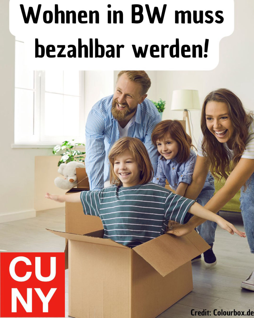 CUNY-Plakat: Bezahlbarer Wohnraum